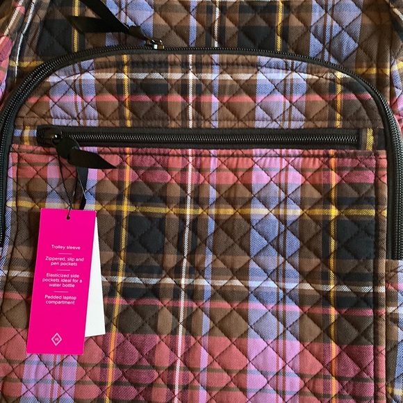Vera Bradley Campus Backpack in Cozy Plaid NWT - Picture 12 of 14